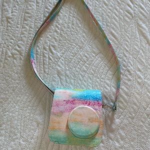 Polaroid camera cover rainbow.